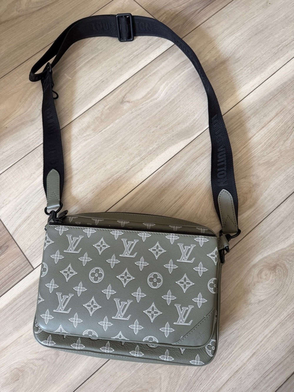 Louis Vuitton Olive Green Monogram Crossbody Bag